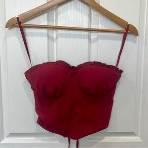 princess polly red corset